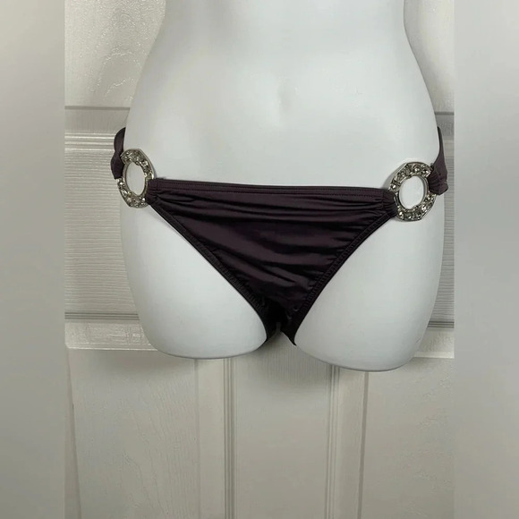 Victoria’s Secret bejeweled purple bikini bottom. Size M‎ - Picture 3 of 7